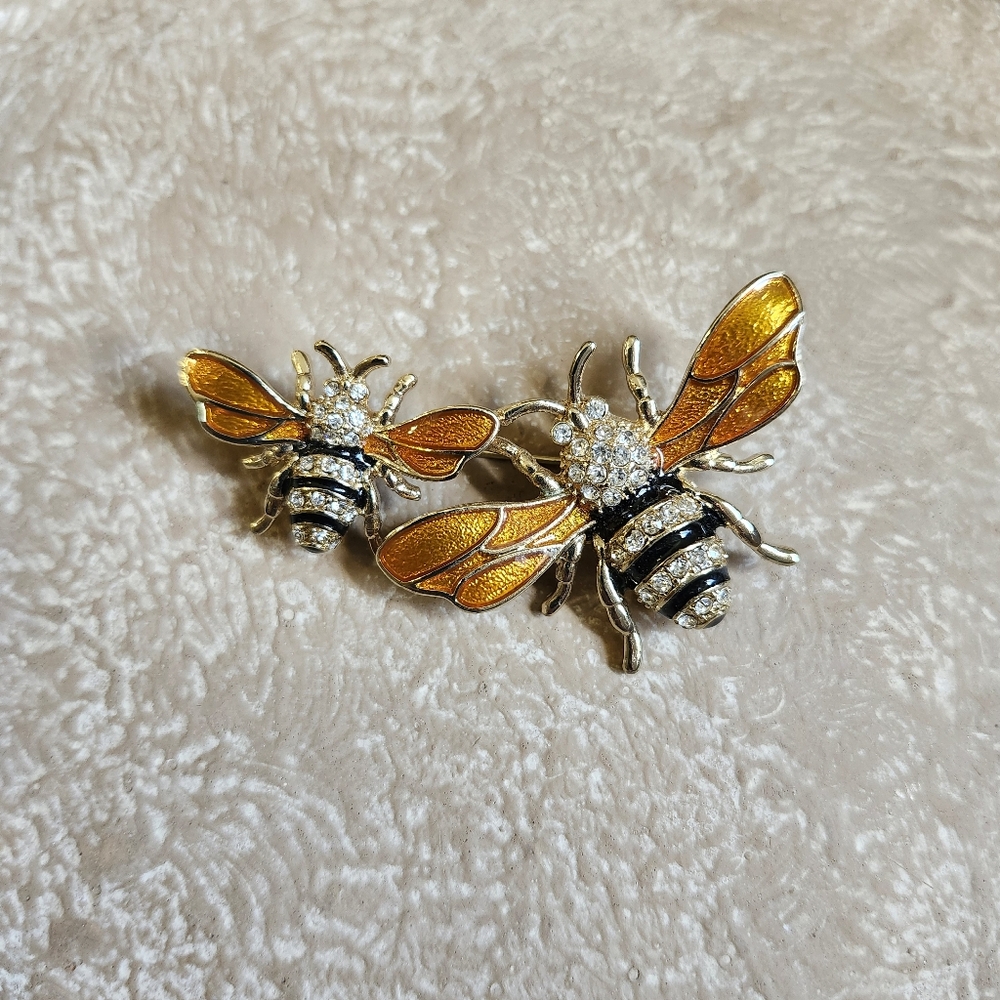 Napier | Art Deco Queen Bee And Worker Bee Brooch